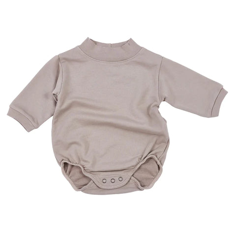 Bacabuche Fawn Baby Bubble Terry Romper