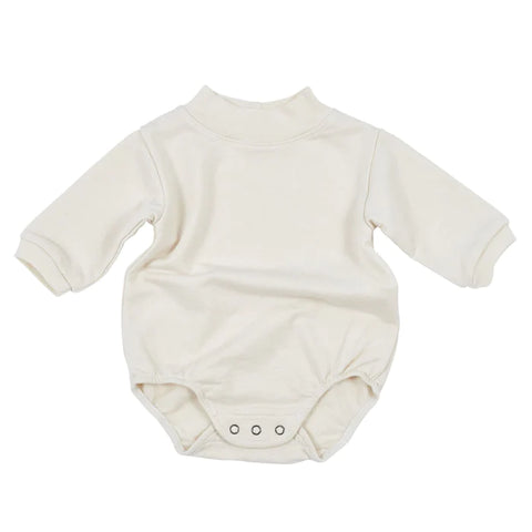 Bacabuche Natural Baby Bubble Terry Romper