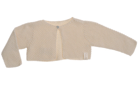 Naturapura Short Knit Cardigan Creme