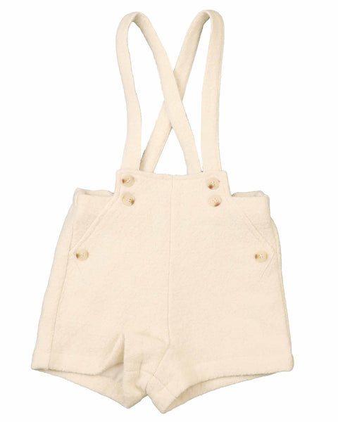 Belati Cream Boucle Baby Overalls