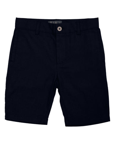 Belati Black Solid Straight Pocket Bermuda Shorts