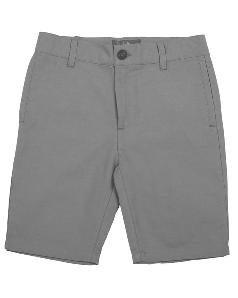 Belati Iris Flower Solid Straight Pocket Bermuda Shorts