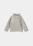 Belle Enfant Silver Grey Marl Funnel Sweater