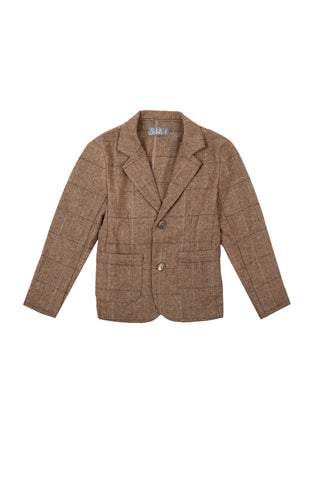 Belati Camel Plaid Blazer