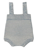 Belati Chalk Blue Horizontal Rib Romper