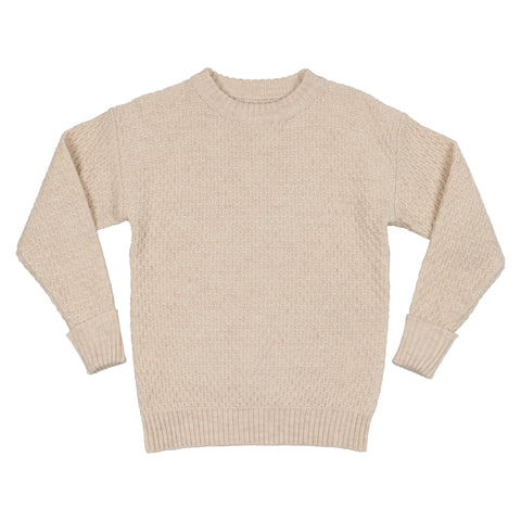 Belati Vanilla Waffle Pineapple Textured  Sweater