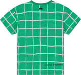 Beau Loves Kelly Green Grid T-shirt