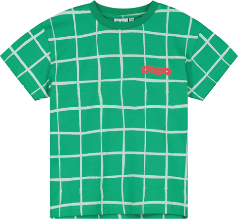 Beau Loves Kelly Green Grid T-shirt