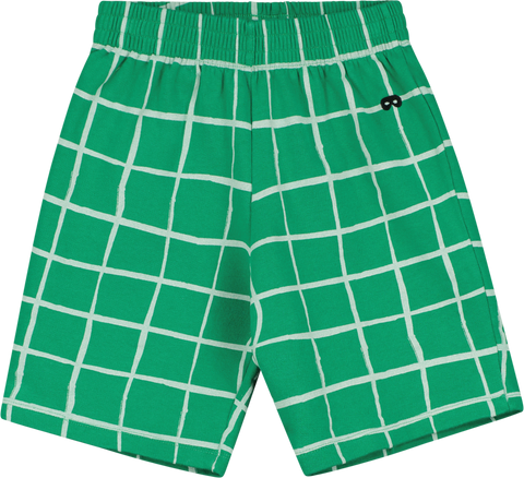 Beau Loves Kelly Green Grid Shorts