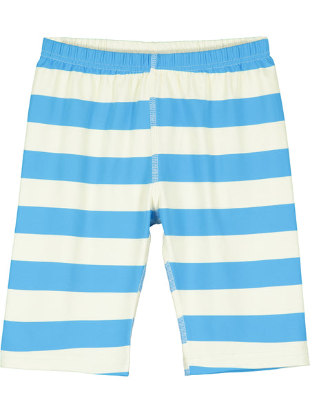 Beau Loves Blue Stripe Swim Trunks