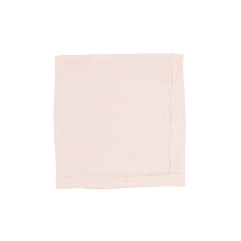 Lil Legs Pink Swiss Dot Blanket