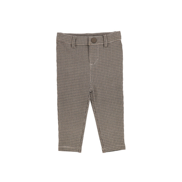 Lil Legs Brown Houndstooth Printed Pants