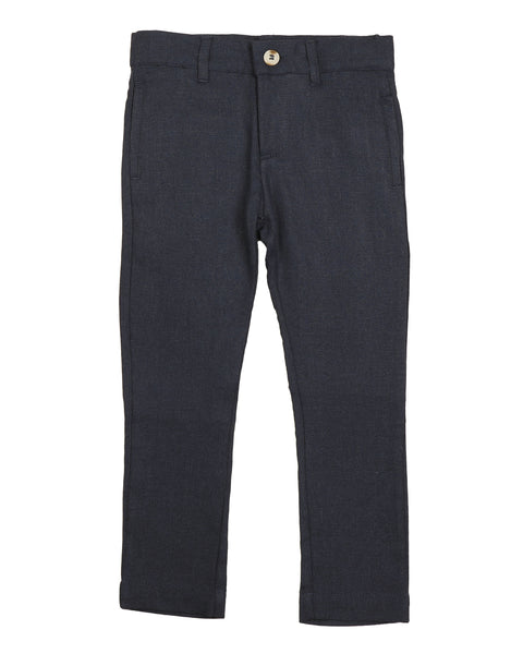 Belati Navy Solid Classic Trousers