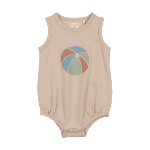 Lil Legs Beachball Summer Print Romper