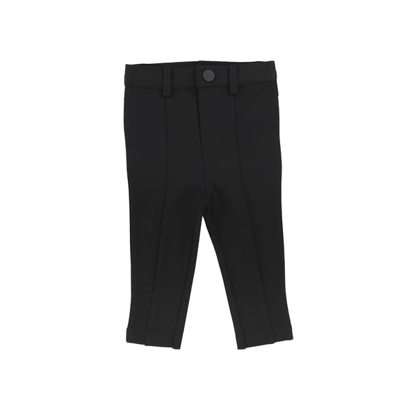 Lil Legs Black Knit Boy Stretch Pants