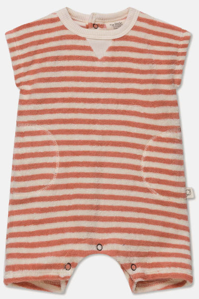 My Little Cozmo Coral Stripes Corey Jumpsuit