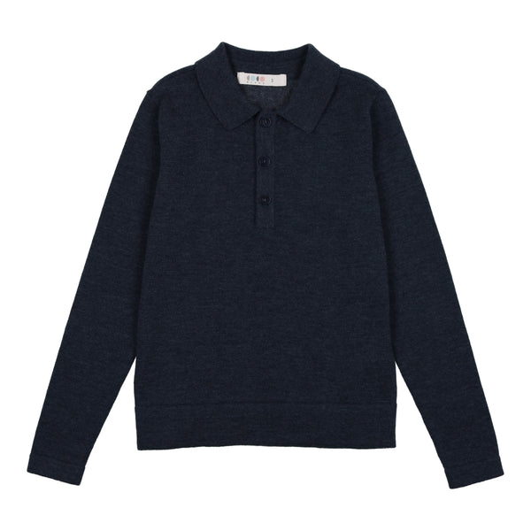 Coco Blanc Blue Knit Polo