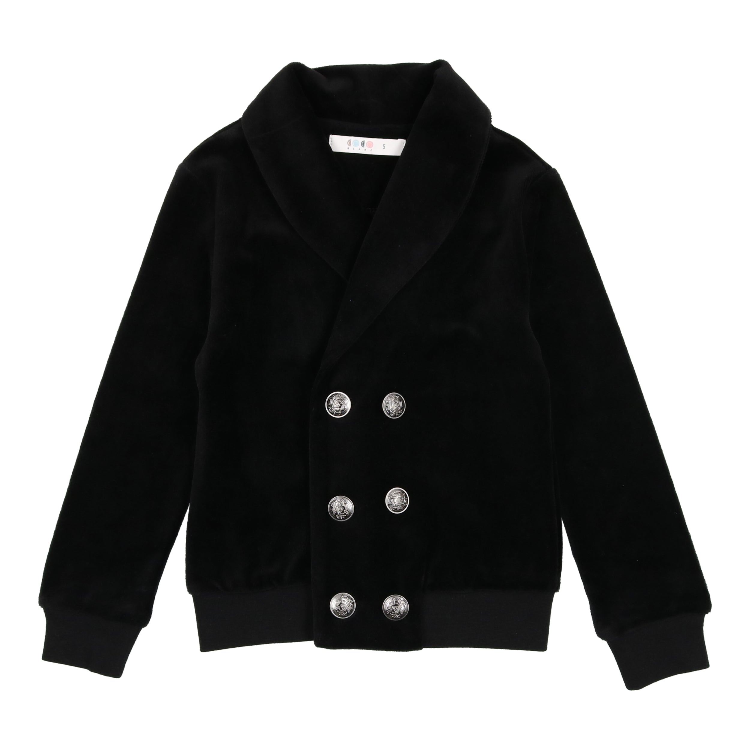 Coco Blanc Black Velour Double Breasted Blazer – Panda and Cub