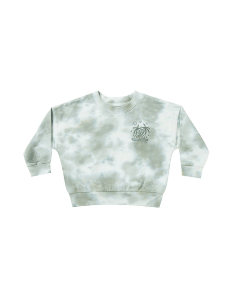 Rylee & Cru Aqua Tie Dye Sweatshirt