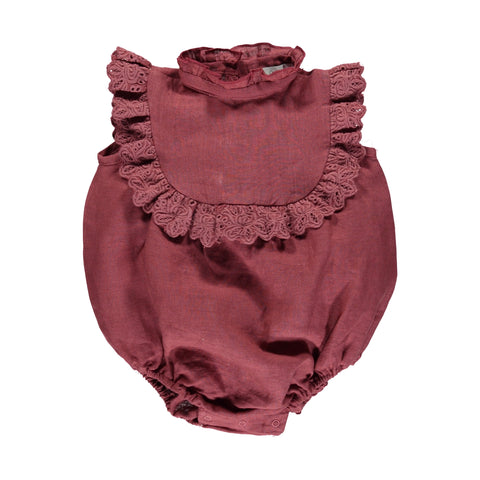 Bebe Organic Old Rose Cristina Romper