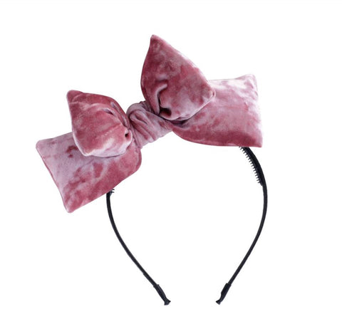 Arbii Rose Puffed Velvet Bow