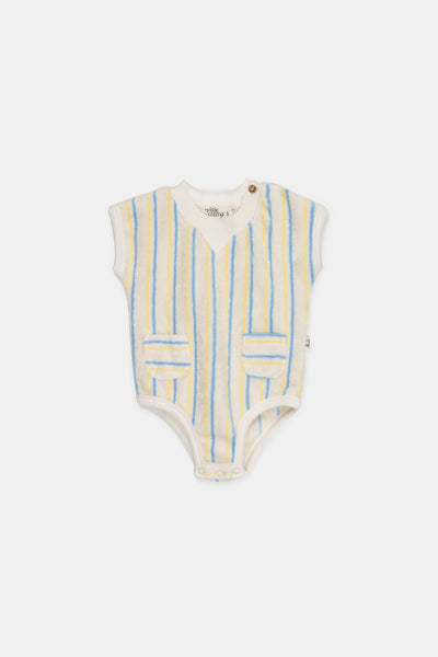 My Little Cozmo Danny Blue Yellow Terry Romper