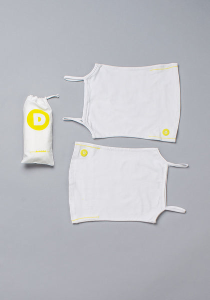 Dott Child Girls Sleeveless 2 pc White Tank Set