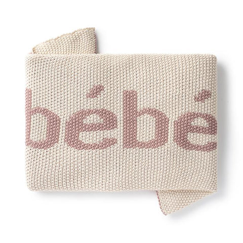 Domani Home Pink & Natural Baby Blanket