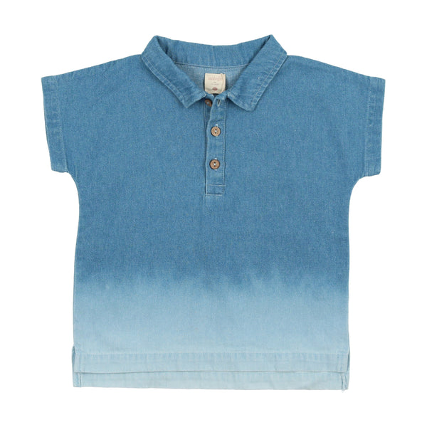 Lil Legs Denim Dip Dye Boys Shirt