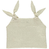 Bebe Organic Natural Eleanor Crochet Vest