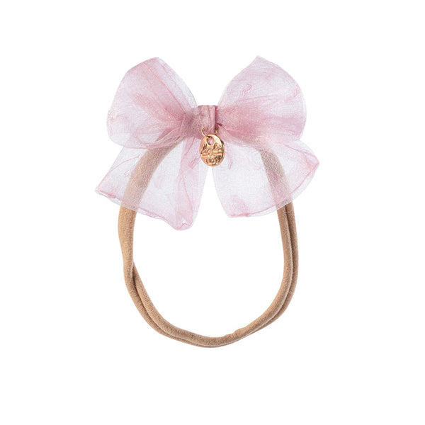 Halo Luxe Pink Emma Organza Baby Band
