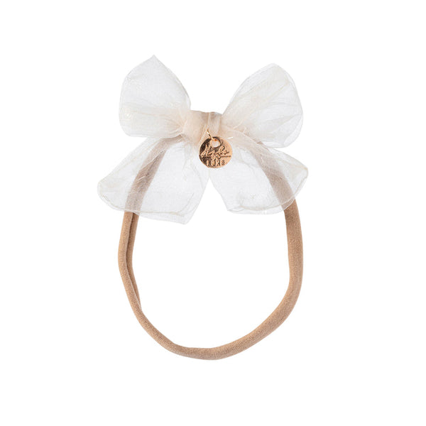 Halo Luxe Ivory Emma Organza Baby Band