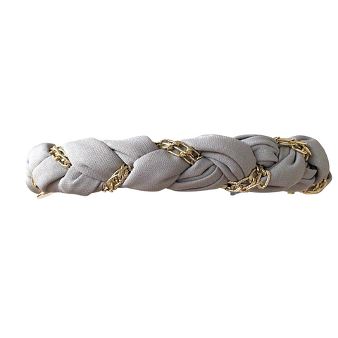 Halo Luxe Evelyn Twisted Link Headband Cloud