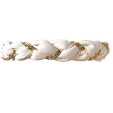 Halo Luxe Evelyn Twisted Link Headband Ecru