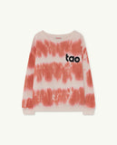TAO White & Pink Dye TAO Big Bear Kids Sweatshirt