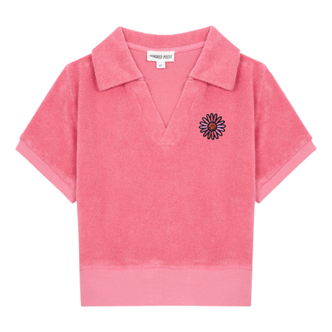 Hundred Pieces Pink Terry Polo Shirt