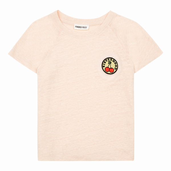 Hundred Pieces Dusty Pink Linen T-shirt