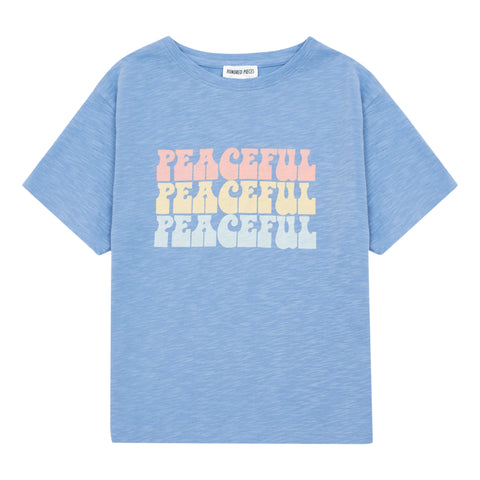 Hundred Pieces Blue Peaceful T-shirt