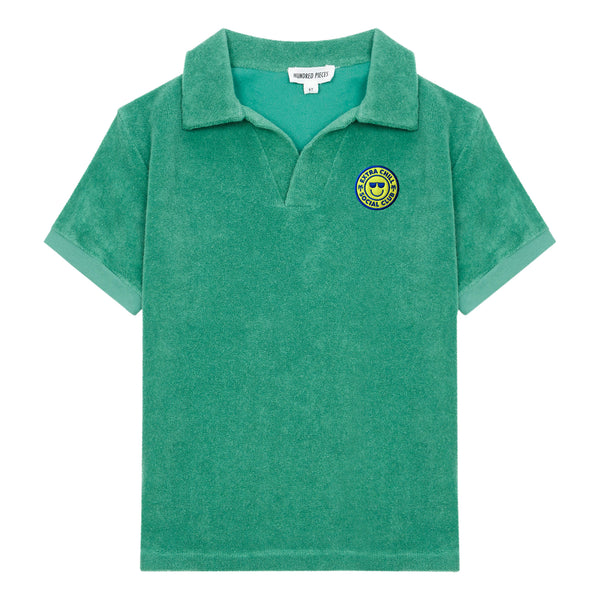 Hundred Pieces Green Terry Surf Shack Polo