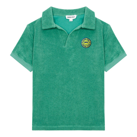 Hundred Pieces Green Terry Surf Shack Polo
