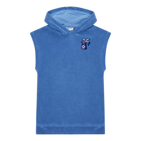 Hundred Pieces Blue Terry Hoodie Dress