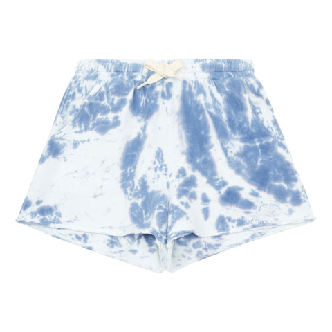 Hundred Pieces Blue Tie Dye Shorts