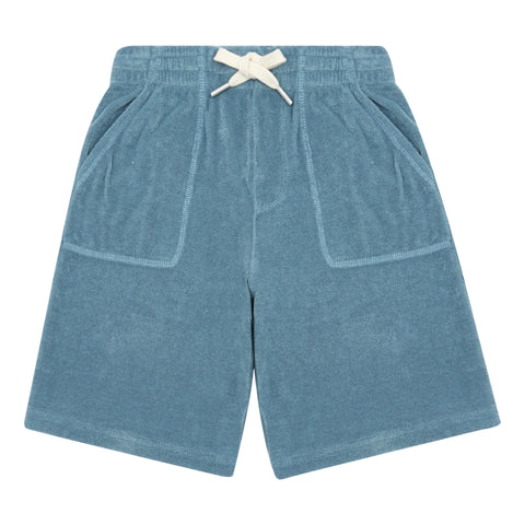 Hundred Pieces Storm Blue Terry  Shorts