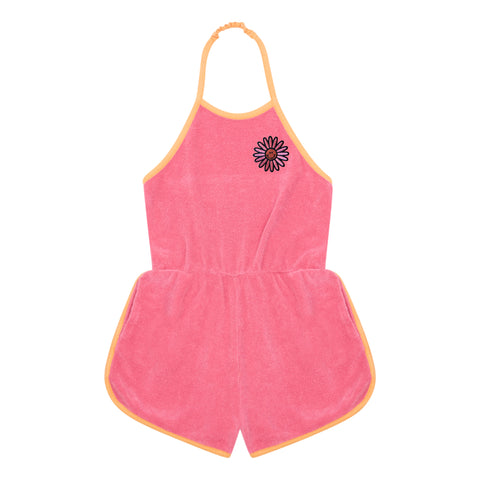 Hundred Pieces Pink Terry Playsuit