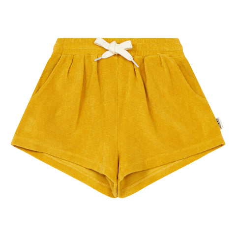 Hundred Pieces Sunflower Yellow Terry Shorts