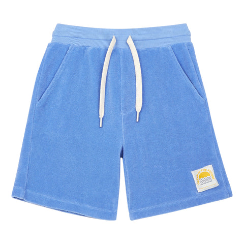 Hundred Pieces Boys Blue Terry Long Shorts