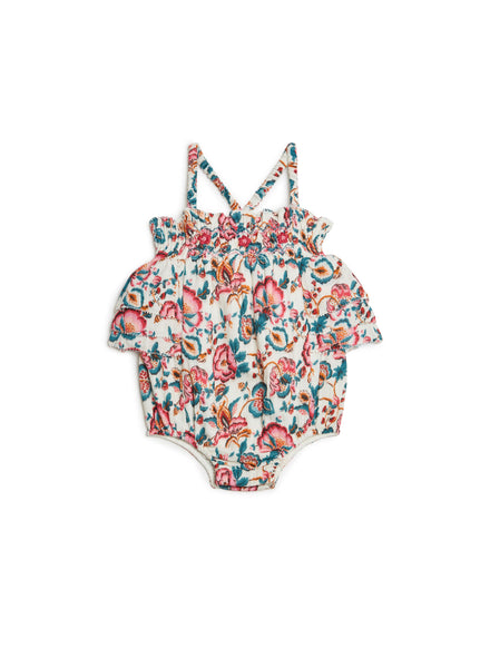 Louise Misha Emaline Cream Indian Flowers Romper