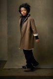 Little Creative Factory Fawn Tweed Straight Coat
