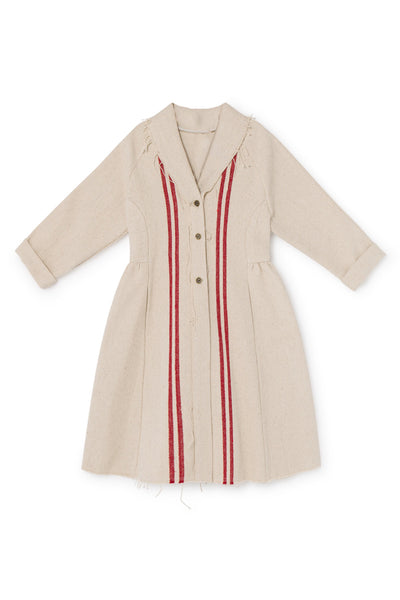Little Creative Factory Red Stripes Hessian Coat