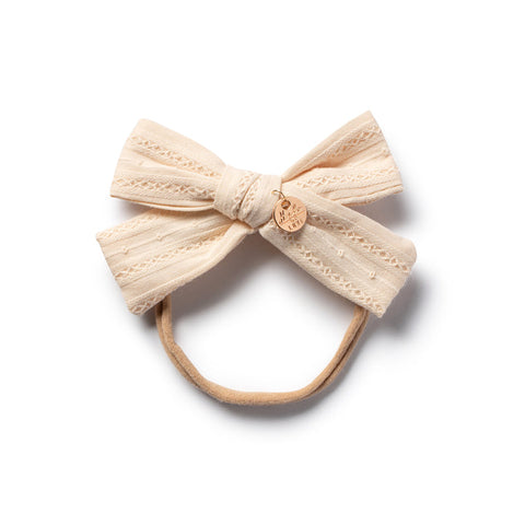 Halo Luxe Cream Forever Eyelet Baby Band